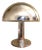 Italian Decorative Mushroom Shape Chromed Desk Lamps, 1970s, Set of 2 For Sale