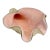 Mid-Century Murano Pink & Gold Aventurine Bullicante Glass Conch Shell Dish For Sale