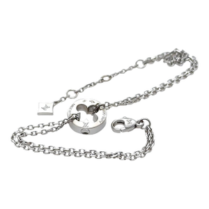 Louis Vuitton 18ct White Gold Empreinte Chain Bracelet 6.2g