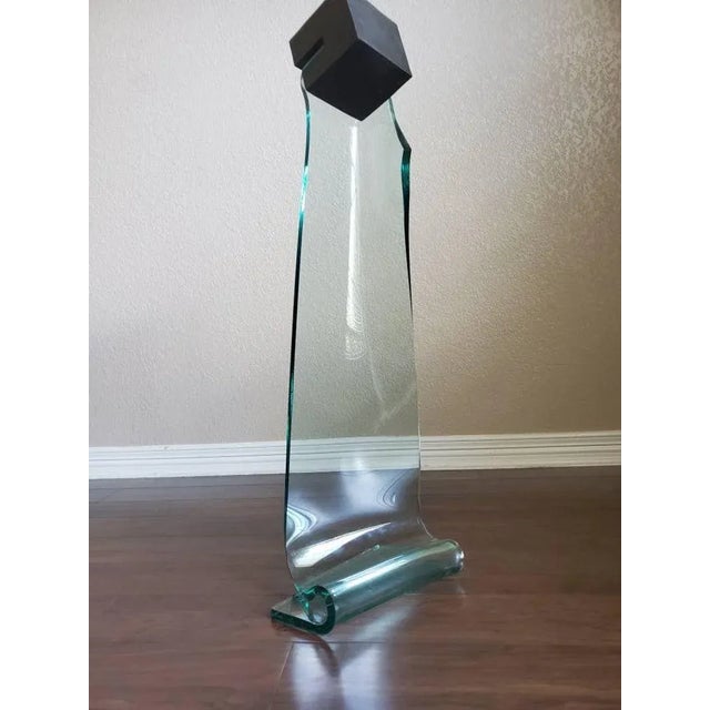 A rare and spectacular freestanding Mary Shaffer (American, b.1947) sculpture, from Cube #9. circa 1991 Dimensions: 33"H x...