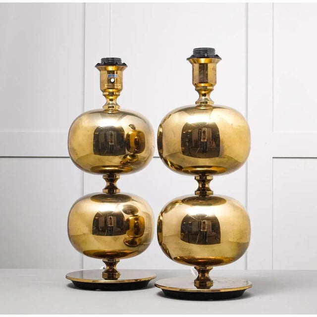 Swedish Brass Table Lamps from Ab Stilarmatur, 1960s, Set of 2 For Sale - Image 6 of 11
