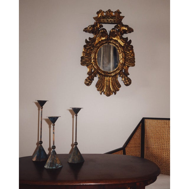 Set of Three Bronze Candlesticks by Christian De Beaumont, France, 1980s For Sale - Image 4 of 8