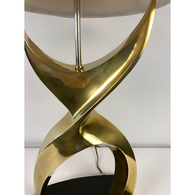 Metal Jean Arp Sculpted Lamp or Philippe Jean for Laurel Co. Brutalist Style Table Lamp For Sale - Image 7 of 7