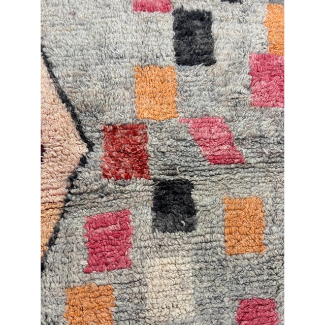 Gray Ndmade Moroccan Boujad Wool Rug For Sale - Image 8 of 10