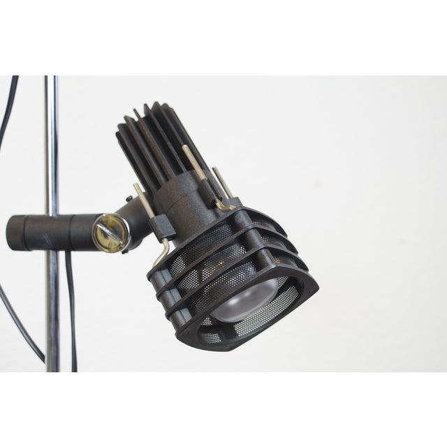 Black Hustadt Floor Lamp from Hustadt Leuchten, West Germany, Late 1970s For Sale - Image 8 of 11