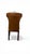 Chippendale Ralph Lauren Tufted Brown Leather Desk Chair For Sale - Image 3 of 8