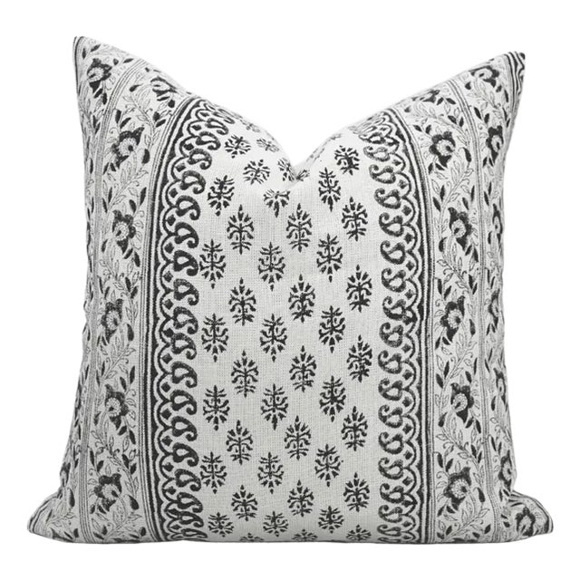 Fabdivine Premium Linen Cushion Cover 16x16 Inch Vibrant Floral Patterns- Flower Buta For Sale