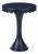 Scalloped Round Drink Table Navy Blue For Sale
