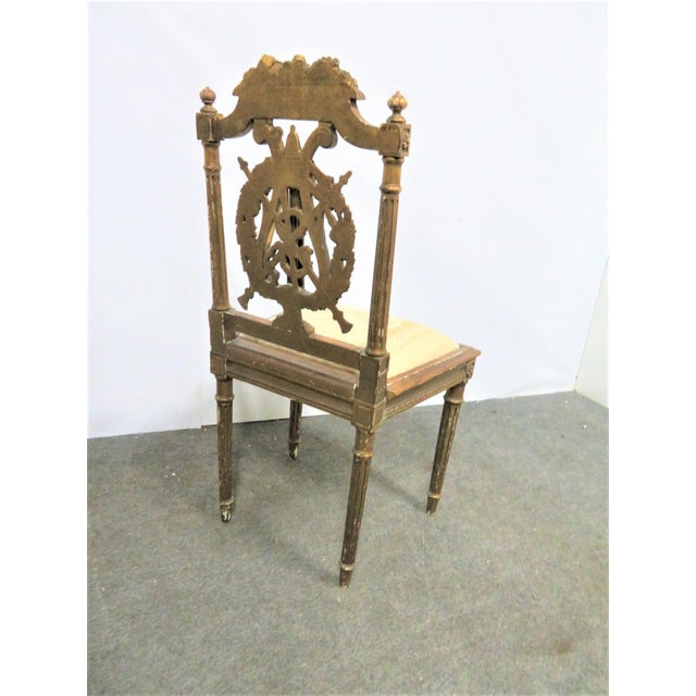 Late 19th Century Louis XV Gold Gilt Carved Music Themed Chair Chairish
