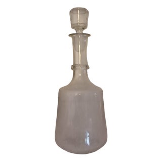 Art Deco Carafe from Zawiercie Glassworks, Poland, 1930s For Sale