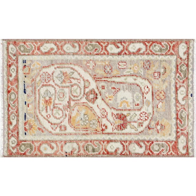 1960s Turkish Oushak Yastic For Sale - Image 4 of 4