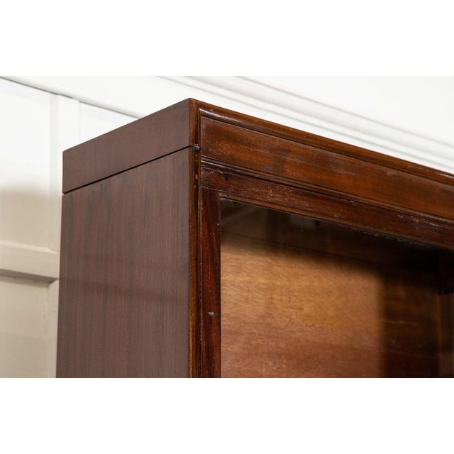 Large Gunn Glazed Sectional Bookcase in Mahogany, 1900 For Sale - Image 11 of 17