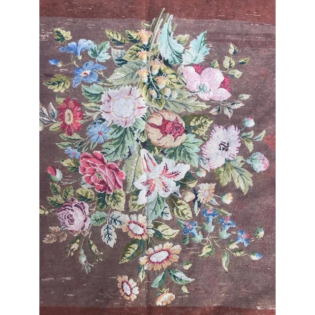 Antique French Needlepoint Tapestry, 1890s For Sale - Image 5 of 12