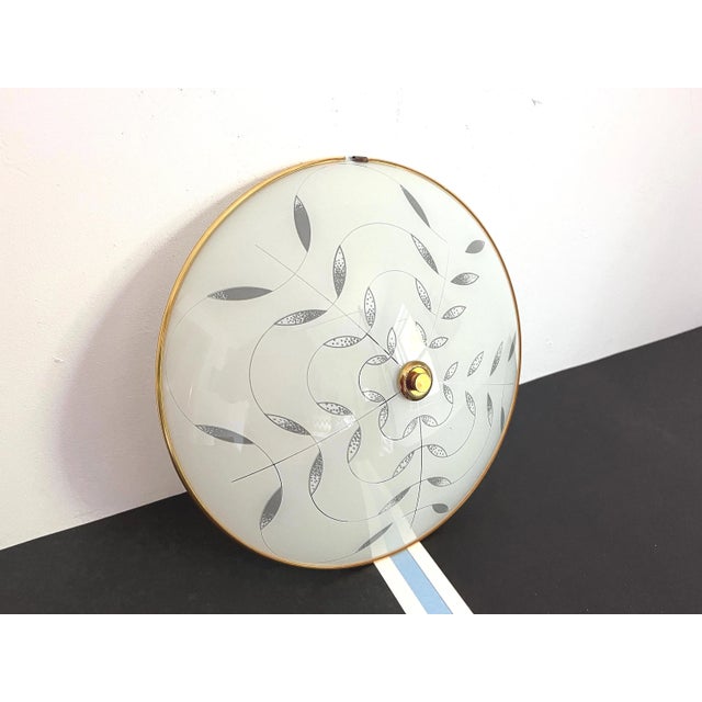 Modern Floral Flush Light, C1970 For Sale - Image 10 of 18