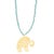 Metal Bohemian Gold Elephant Beaded Necklace For Sale - Image 7 of 7