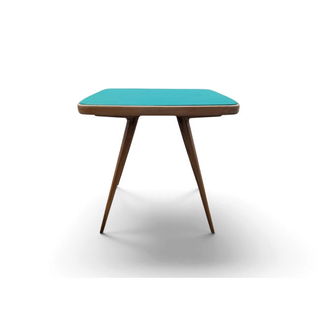 Tan Maple Wood Game Table from Cassina, 1950s For Sale - Image 8 of 8
