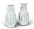 This is a great pair of Chinese Export, Late Qing c, 1900-1920, Rouge de Fer or Iron-Red tall vases decorated with...