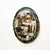 Round Green Double Beveled Mirror attributed to Antonio Lupi for Cristal Luxor, Italy, 1960s For Sale - Image 6 of 13