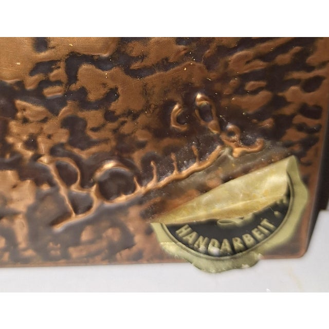 Vintage Handmade Copper Wall Relief with Horse by Bauer, 1970s For Sale - Image 3 of 5