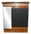 Mid-Century Modern Wardrobe with Hat Rack in Teak, Black Metal and Skai, 1960s For Sale