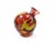 Orange Vintage Hand-Blown Art Glass Witches Ball - Multicolor Speckled Red, Orange, Yellow, Blue For Sale - Image 8 of 10