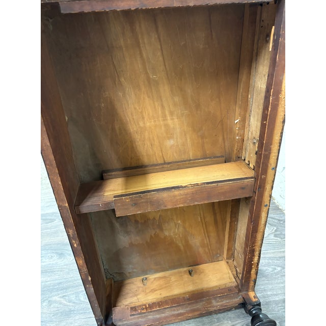 Antique Louis XVI Style Console Table Sideboard With Faux Drawers For Sale - Image 9 of 9