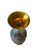 Late 19th Century Antique European Etched Mercury Glass Vase Form Lamp Body For Sale - Image 5 of 8