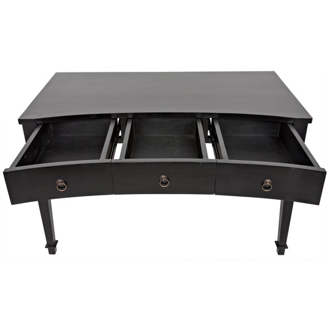 Not Yet Made - Made To Order NOIR Curba Desk, Hand Rubbed Black For Sale - Image 5 of 12