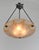 Metal Large French Art Deco Pendant Light by Le Verre Francais Schneider - 1930 Chandelier France For Sale - Image 7 of 14