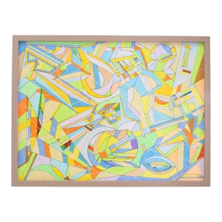 Aaron Marcus, Abstract Geometric Oil on Canvas, DTD 2010 For Sale