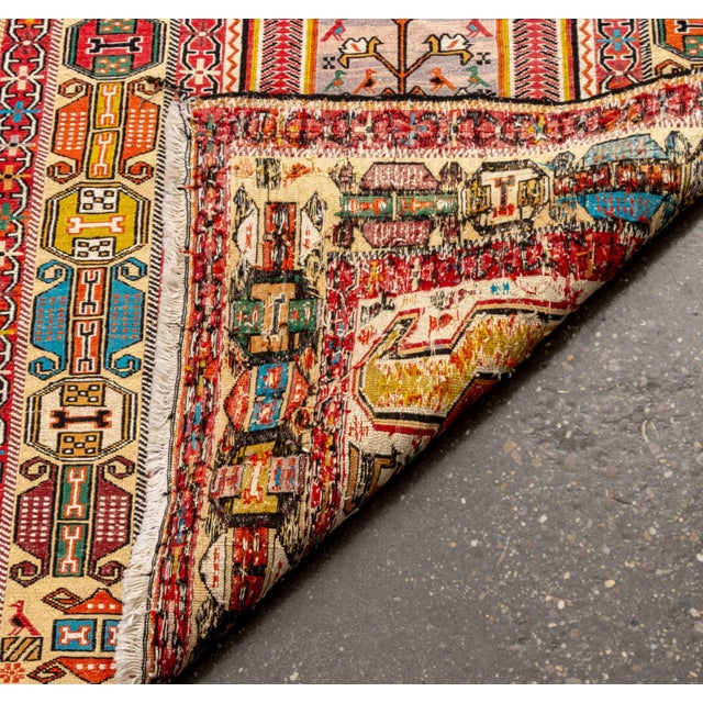 Caucasian Kazak Hand-Knotted Rug, 3' 3" X 2' 6" For Sale - Image 9 of 9