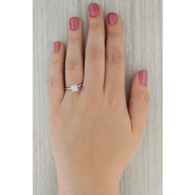 Gemstone Information: - Natural Diamond - Carats - 1.40ct Cut - Princess Color - F - G Clarity - SI1 Please note one...