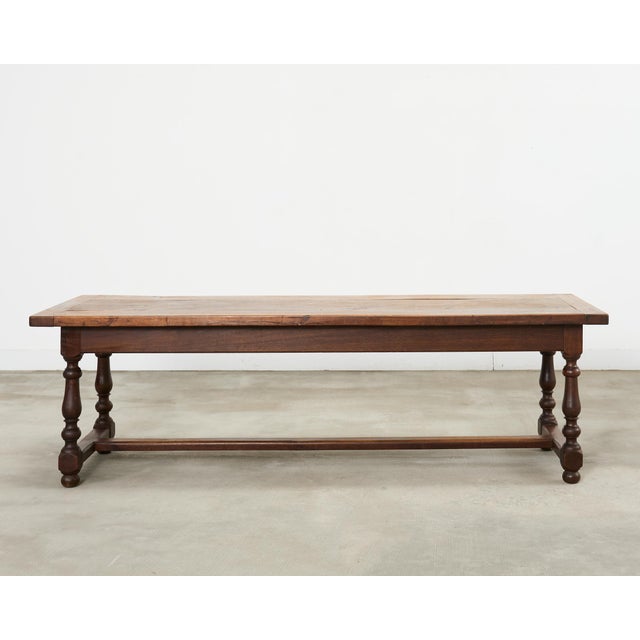 19th Century Country French Oak Farmhouse Trestle Dining Table 8 Ft. For Sale - Image 18 of 18