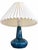 Elegant vintage Danish table lamp dating from the 1960s, featuring a sculptural ceramic base finished in a beautiful deep...