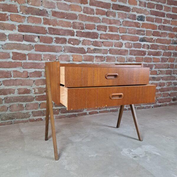 Vintage Danish Nightstand with Drawer, 1960 For Sale - Image 5 of 6