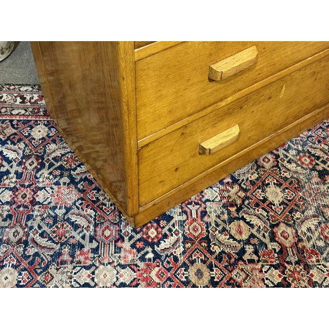 English Oak Chest of Drawers, 1950s For Sale - Image 4 of 15