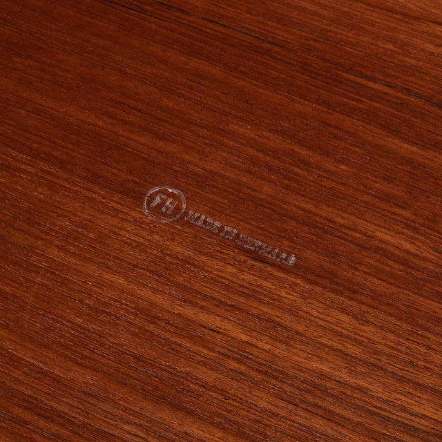 Model 4508 Teak Tray Table by Engholm for Fritz Hansen, Denmark, 1960s For Sale - Image 11 of 12