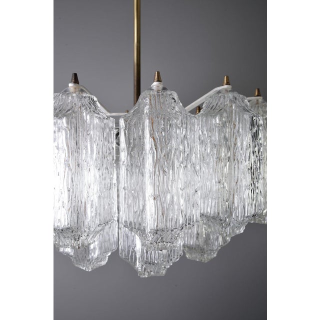 Ice Glass Chandelier from Kalmar, 1950s For Sale - Image 13 of 16
