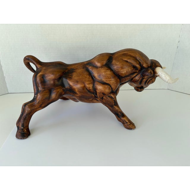 Vintage Mid-Century Ceramic Matador & Bull Figurine Set, Spanish Bullfighting Scene, Usa For Sale In Orlando - Image 6 of 11