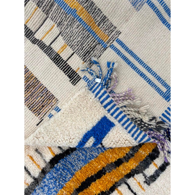 Textile Modern Moroccan Berber Kilim Wool Rug For Sale - Image 7 of 8