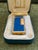 Blue Rare Vintage Dunhill Gold Plated Blue Marble Lacquer Lighter Original Sky Case For Sale - Image 8 of 8