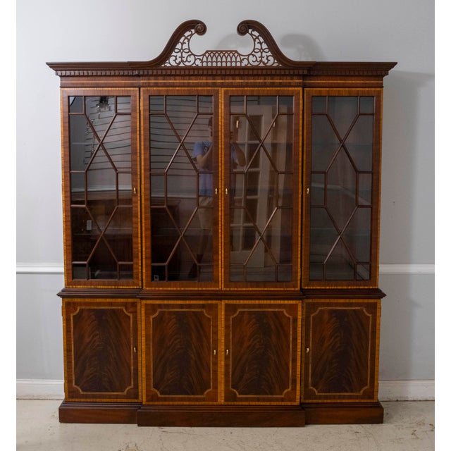 Age: Approx: 25 Years Old Details: 2 Piece Construction High Quality Construction Large Impressive Cabinet Lighted...