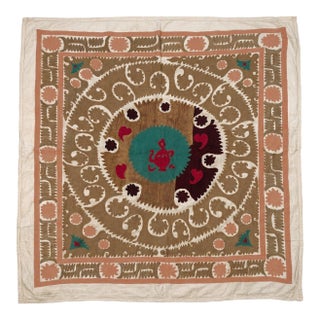 Vintage Embroidered Samarkand Suzani Tapestry For Sale