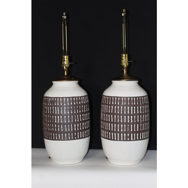 Mid 20th Century Martz Influence Table Lamps. For Sale - Image 9 of 12