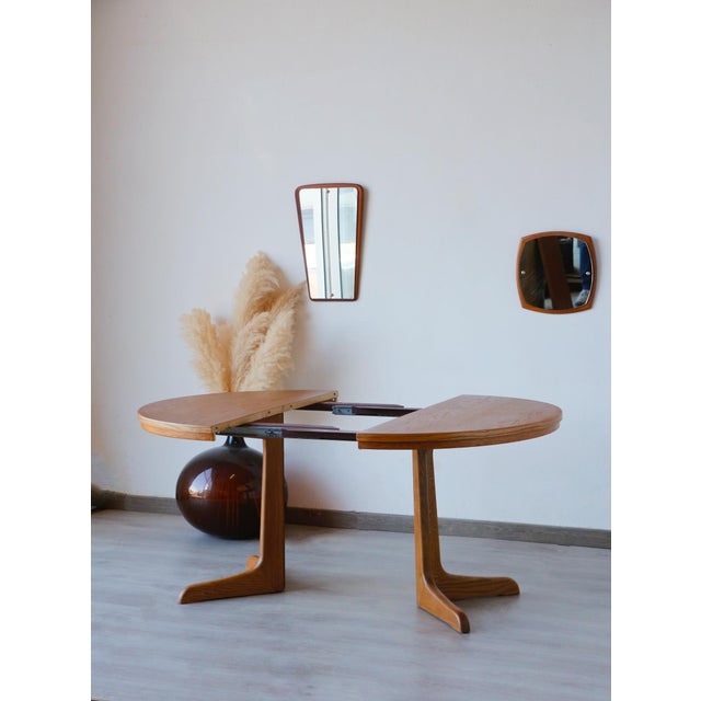Vintage Scandinavian Extendable Oak Dining Table, 1960s For Sale - Image 16 of 18