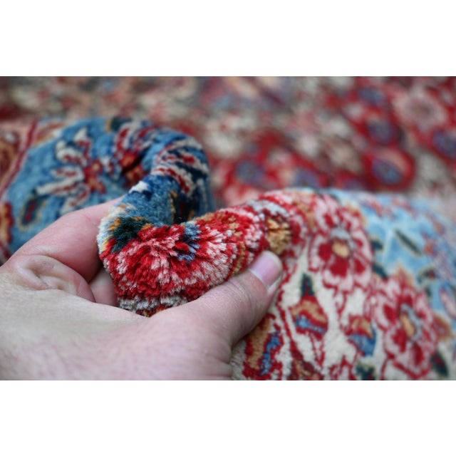 1960s Persian Tabriz Hand Knotted Rug 10x13 For Sale - Image 4 of 6