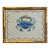 Blue Crab in Bamboo Frame an Original Painting by Michelle Heimann. For Sale