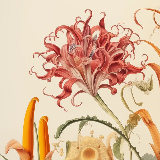 2020s 13" X 9" 'Garden Flowers' Botanical Print, 'Hortus Floridus' Style, Unframed For Sale - Image 5 of 7