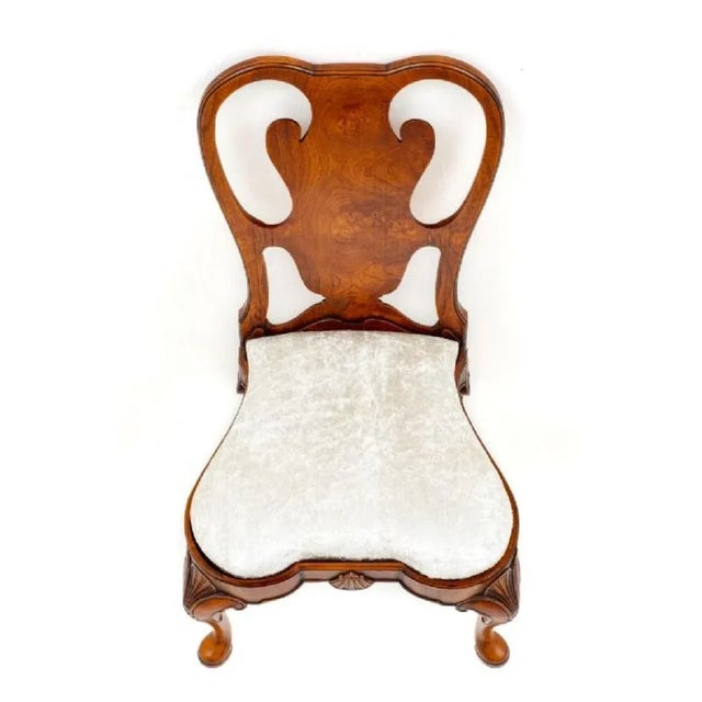 Queen Anne Dining Chairs in Walnut, 1920s, Set of 12 For Sale - Image 9 of 11