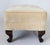 Traditional Vintage Ivory-Colored Footstool or Ottoman For Sale - Image 3 of 12